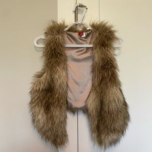 Faux fur vest